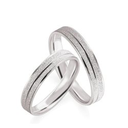 Par De Aliança Prata 925 Destino 3,5mm - 900466 - Desejo de Prata ®️