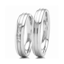 Par De Aliança Prata 925 Cumplicidade 5mm - 900532 - Desejo de Prata ®️