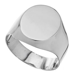 Anel De Prata 925 Oval - 900062 - Desejo de Prata ®️