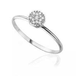 Anel De Prata 925 Pavê Redondo Com Zircônias - 900... - Desejo de Prata ®️