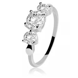 Anel De Prata 925 Com Zircônias - 900458 - Desejo de Prata ®️