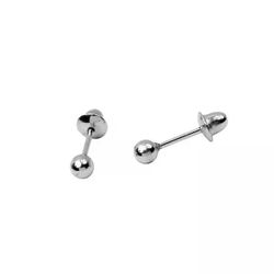 Brinco De Prata 925 Bolinha De 2,5mm - 900440 - Desejo de Prata ®️