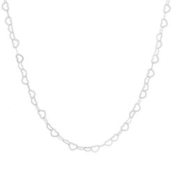 Corrente De Prata 925 Coração 40cm - 900007 - Desejo de Prata ®️