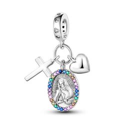 Berloque Prata 925 Virgem Maria - 900084 - Desejo de Prata ®️