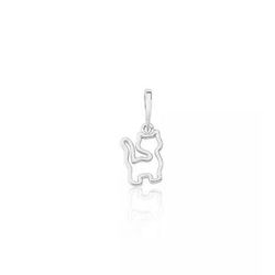Pingente De Prata 925 Gatinho Vazado - 900093 - Desejo de Prata ®️