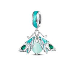 Berloque Prata 925 Mariposa Azul - 900095 - Desejo de Prata ®️