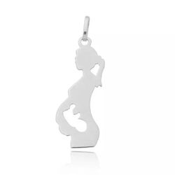 Pingente De Prata 925 Gestante - 900114 - Desejo de Prata ®️