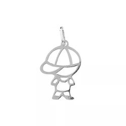 Pingente De Prata 925 Menino Com Boné De 16mm - 90... - Desejo de Prata ®️