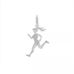Pingente De Prata 925 Atletismo Feminino - 900127 - Desejo de Prata ®️