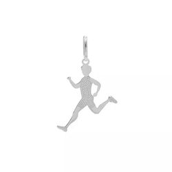 Pingente De Prata 925 Atletismo Masculino - 900128 - Desejo de Prata ®️