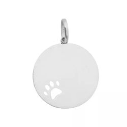 Pingente De Prata 925 Placa com Patinha - 900130 - Desejo de Prata ®️
