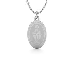 Pingente De Prata 925 Nossa Senhora Das Graças M -... - Desejo de Prata ®️