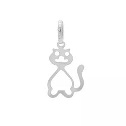 Pingente De Prata 925 Gato - 900188 - Desejo de Prata ®️