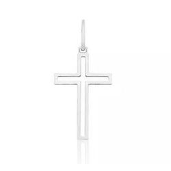 Pingente De Prata 925 Cruz Com 29mm - 900190 - Desejo de Prata ®️