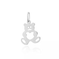 Pingente De Prata 925 Urso Vazado - 900201 - Desejo de Prata ®️