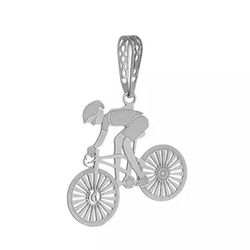 Pingente De Prata 925 Ciclismo - 900258 - Desejo de Prata ®️