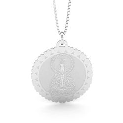 Pingente De Prata 925 Nossa Senhora Aparecida Redo... - Desejo de Prata ®️