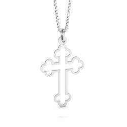 Pingente De Prata 925 Cruz Trevo Fosca Vazado P - ... - Desejo de Prata ®️