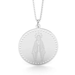 Pingente De Prata 925 Nossa Senhora das Graças - 9... - Desejo de Prata ®️