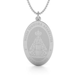 Pingente De Prata 925 Nossa Senhora Aparecida G - ... - Desejo de Prata ®️