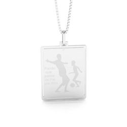 Pingente De Prata 925 Paixão Por Futebol Pai e Fil... - Desejo de Prata ®️