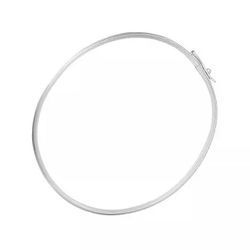 Bracelete De Prata 925 De 6mm Com 6cm - 900312 - Desejo de Prata ®️
