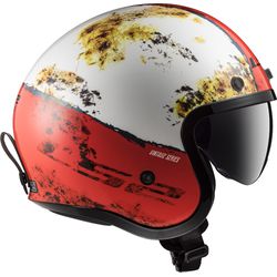 CAPACETE LS2 OF599 SPITFIRE ABERTO RUST VERMELHO/B... - PRESIDENTE MOTOS