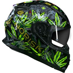 CAPACETE NORISK FF302 MAGIC SEEDS VERDE - V0201 - PRESIDENTE MOTOS