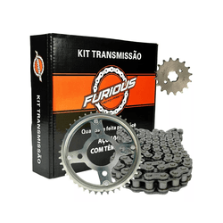 KIT RELAÇÃO (TRANSMISSÃO) BROS125 - 28123 - PRESIDENTE MOTOS