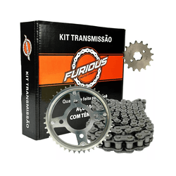 KIT RELAÇÃO (TRANSMISSÃO) BROS160 / XRE190 - 2621... - PRESIDENTE MOTOS