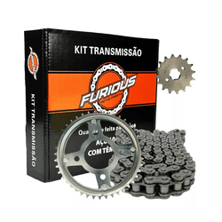 KIT RELAÇÃO (TRANSMISSÃO) FAZER 250 DE 2018 EM DIA... - PRESIDENTE MOTOS
