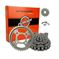 KIT RELAÇÃO (TRANSMISSÃO) CG 150 (C/RETENTOR) - 28... - PRESIDENTE MOTOS