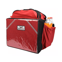 MOCHILA ENTREGA ISOPOR VERMELHA 45L PIRACAPAS - 06... - PRESIDENTE MOTOS