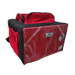 MOCHILA ENTREGA ISOPOR VERMELHA 60L PIRACAPAS - 25... - PRESIDENTE MOTOS