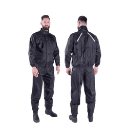 CAPA CHUVA NYLON PRETA COM FORRO - V0245 - PRESIDENTE MOTOS