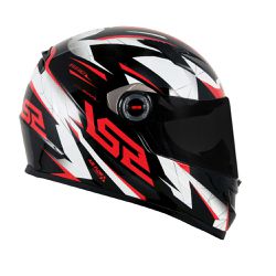 CAPACETE LS2 FF358 CLASSIC DRAZE VERMELHO / PRETO ... - PRESIDENTE MOTOS