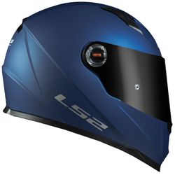 CAPACETE LS2 FF358 CLASSIC MONOCOLOR AZUL FOSCO - ... - PRESIDENTE MOTOS