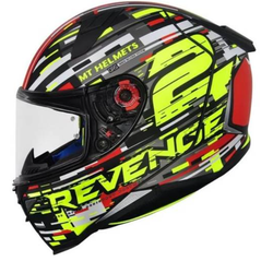 CAPACETE MT REVENGE 2 BAYE AMARELO/VERM 60 - V0296 - PRESIDENTE MOTOS