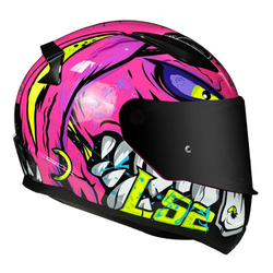 CAPACETE LS2 FF353 BADASS ROSA - V0341 - PRESIDENTE MOTOS