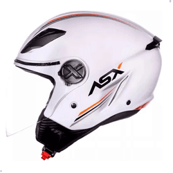 Capacete Asx City Air Aberto Branco - V0348 - PRESIDENTE MOTOS