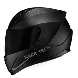  CAPACETE RACE TECH MONOCOLOR PRETO FOSCO - V0368 - PRESIDENTE MOTOS