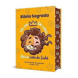 Bíblia Sagrada Infantil - Leão de Judá - Presente Cristão
