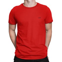 Camiseta Básica Vermelha Pressão Rural - CamisetaM... - Pressão Rural