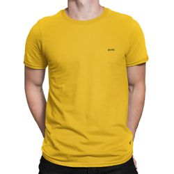 Camiseta Básica Amarela Pressão Rural - CamisetaMC... - Pressão Rural