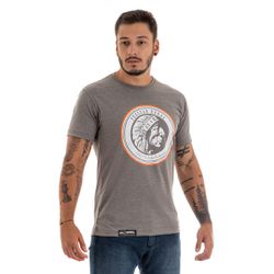 Camiseta Pressão Rural - Índio Cinza Mescla - CAMI... - Pressão Rural