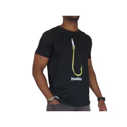 Camiseta Pressão Rural - Anzol De Ouro Preta - CAM... - Pressão Rural