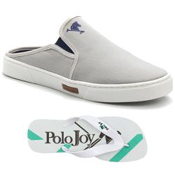 Kit Babuche Slip On Mule Polo Joy Com Chinelo Casu... - Prime Store Calçados