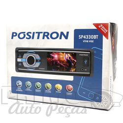 SOM POSITRON C/ TELA 3 - SP4330BT - PRIMOAUTOPECAS