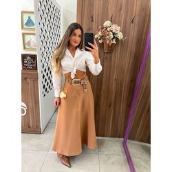 Saia Midi Nude Hana - 1551 - Closet