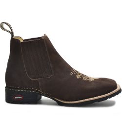 Botina Country Capiau Guzerá Confort Café - Botina... - CAPIAU BOOTS - Pra Quem Tem Raízes